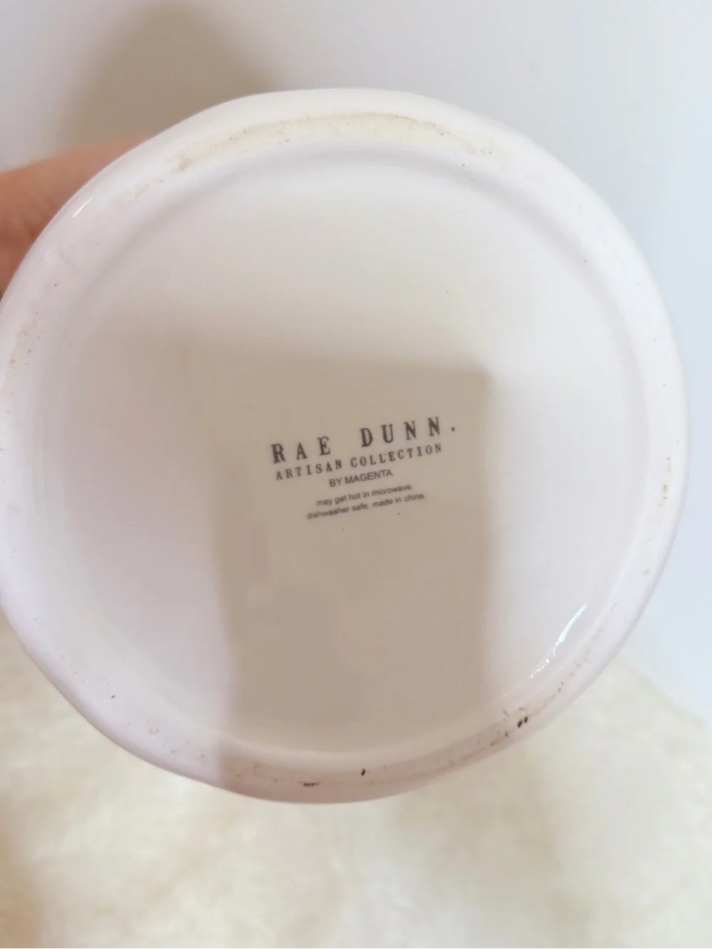 RAE DUNN Good Dog Ceramic Treat Jar - White with Black Lettering